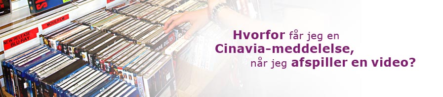 why do I see cinavia message when I am playing a video?