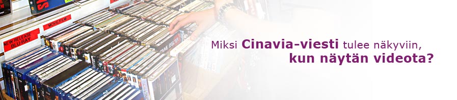 why do I see cinavia message when I am playing a movie?