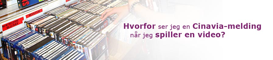 why do I see cinavia message when I am playing a movie?