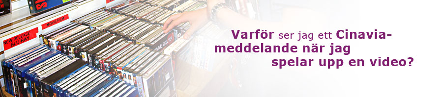 why do I see cinavia message when I am playing a movie?